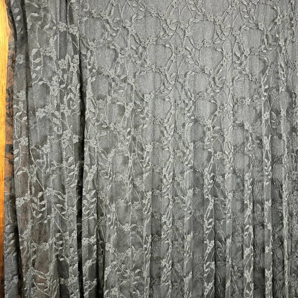 KM Collections Black Lace Maxi Skirt Formal Elegant‎ Party Evening Career